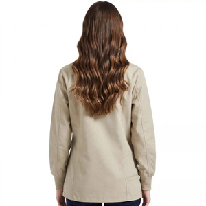 Cárdigan de Enfermería Unisex con Logotipo Personalizado, Uniforme Médico de Manga Larga, Transpirable, Tejido Degradado, Cierre de un Solo Botón, Ropa de Trabajo para Doctores y Enfermeras - Product Image 2
