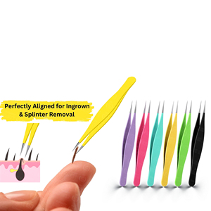 Pince à épiler à pointe fine pour sourcils, capture des poils fins, instrument de soin et d'entretien, outil de nettoyage - Product Image 2