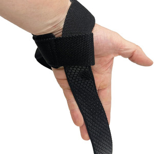<b>Adjustable</b> Neoprene Non-Slip Wrist Support <b>Straps</b> for Weightlifting Deadlift Pull Training Gym Use (Unisex) - Product Image 2