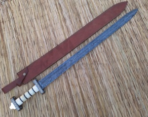 DAMAS FAIT À LA MAIN BONE POIGNÉE INCROYABLE NMT-2525 D'ÉPÉE VIKING - Product Image 2