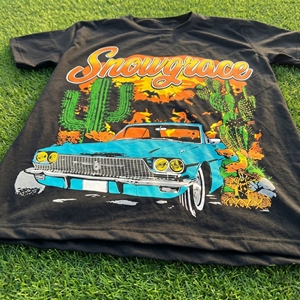 T-shirt à manches courtes pour homme Snowgrace, imprimé désert, coupe ample, col rond, jersey décontracté, 100% coton, design - Product Image 5