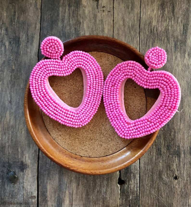 Collar de Cuentas de Arroz Cuadradas de Estilo Étnico Creativo, Ligero, para Mujer, con Corazón de Color, Bohemio, Geométrico, Hecho a Mano, de Algodón, por MULTI CRAFT - Product Image 5