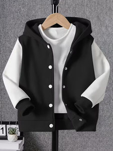 Boys' Casual Jacket Coat Autumn Fashion Fall Winter New Trendy Youngsters' Baseball Uniform Top Boy Winter Outfit Classic Korean - Product Image 2