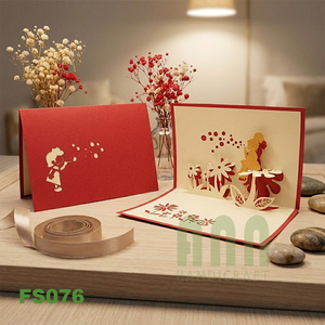Tarjeta de Regalo 3D Hecha a Mano de Alta Calidad con Diseño de Nido de Pájaro, Estilo Boda, Hecha en Vietnam, Manualidades de Papel Impresas y Troqueladas ANN HANDICRAFT - Product Image 6