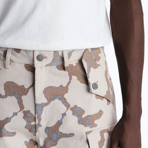 Pantalones Cortos de Mezclilla de Algodón Lavado Oscuro, Estilo Vintage, Holgados y Desgastados, Personalizados, para Hombre, Moda Urbana de Verano - Product Image 4