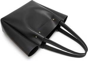 Sac fourre-tout décontracté en cuir véritable pour femme, grande capacité, ouverture supérieure, fermeture éclair, bandoulière, style classique, usage quotidien, voyage - Product Image 4