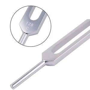 ZYDAR SPORTS Diapason en acier inoxydable 128 Hz avec poids réglable et maillet en caoutchouc pour la thérapie sonore, anti-rides et accordage manuel - Product Image 2