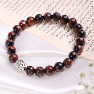 High Quality Red tiger eye <b>Beads</b> Buddha <b>Bracelet</b> Romantic Gift Fashion Charm Jewelry for <b>Men</b> Women Energy Meditation - Product Image 6