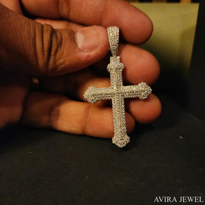 Elegante Colgante Hip Hop de Moissanita de 4 Ct, Sin Níquel, Sin Plomo, Plata de Ley 925, Chapado en Oro Amarillo y Rosa, Lujoso, Unisex - Product Image 3