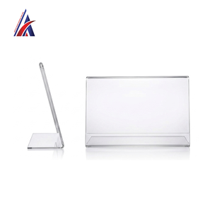 Best Supplier <b>Acrylic</b> L Shape <b>Stand</b> Landscape A5 Counter Sign Holder Menu Leaflet Frame Desk <b>Display</b> Home Decor B2B OEM Factory - Product Image 4