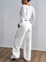 Pantalones Deportivos American Vintage de Verano, Estilo Urbano, Corte Recto, Pierna Ancha, 100% Algodón