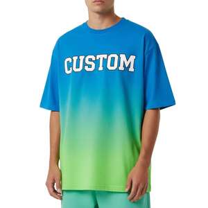 Camiseta Oversize de Diseñador para Hombre, Logotipo Personalizado, Algodón, Tallas Grandes, Ropa Urbana, Venta al Por Mayor - Product Image 1