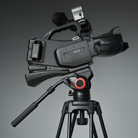 Trépied vidéo professionnel Manizek TE195 en aluminium robuste, kit de support pour caméra, capacité de charge de 6 kg, tête fluide réglable avec amortissement