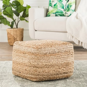 Handmade Natural Braided Jute Pouf Woven Floor <b>Cushion</b> Home Decor Footstool Ottoman Traditional Modern - Product Image 1