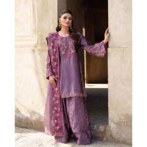 Designer Women's Party Wear Top-Plazzo and <b>Dupatta</b> Set Elegant Top with Matching Wrap-around <b>Scarf</b> - Product Image 4