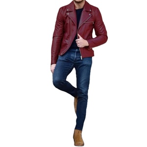 Chaqueta informal para hombre versión coreana de la tendencia de la chaqueta de motocicleta de primavera y otoño para jóvenes guapos y delgados abrigo de cuero para hombre - Product Image 4