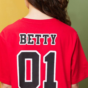 Camisetas Personalizadas para Mujer, Corte Holgado, Fabricante OEM, Camiseta de Algodón de Manga Corta, Estilo Casual, Disponible en Pedidos al por Mayor - Product Image 6