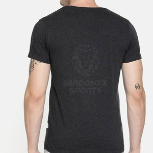 Camisetas de Cuello en V para Hombre, Algodón Suave Premium, Tejido Sólido, Casual, Manga Corta, Transpirable, Secado Rápido, Verano, Ejercicio, Gimnasio, Moda - Product Image 2