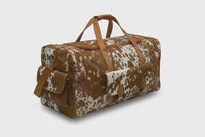 กระเป๋าเดินทางหนังแท้ทรงดัฟเฟิล สไตล์วินเทจ ความจุขนาดใหญ่ กระเป๋าสะพายสำหรับวันหยุดสุดสัปดาห์ ทำด้วยมือ น้ำหนักเบา ปิดด้วยซิป - Product Image 4