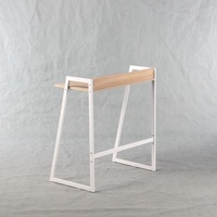 Table basse ovale moderne en métal noir avec base en fer et plateau pour salon, petit format, prix bas