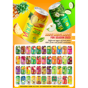 Bebida de Jugo de Plátano 330ml Lata de Aluminio Lista para Enviar Proveedor Mayorista VINUT Para Distribuidor - Product Image 3