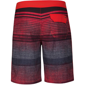 Short de bain décontracté pour homme en polyester/coton respirant à séchage rapide, taille mi-haute avec cordon de serrage, style Bermuda, couleur unie 34 - Product Image 4