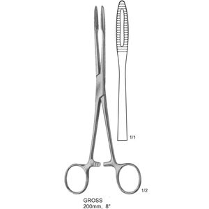 Pinces à éponges courbées professionnelles en acier inoxydable, manuelles et réutilisables, outil médical pour opérations chirurgicales hospitalières - Product Image 1