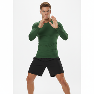 Custom Long Sleeve Rash Guard for <b>Mens</b> Surfing BJJ MMA Jiu Jitsu <b>Compression</b> <b>Shirt</b> <b>Mens</b> Grappling Rash Guard Sportswear - Product Image 2