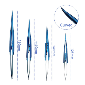 Portaagujas Oftálmico Curvo y Recto con Bloqueo de Titanio, Instrumentos Quirúrgicos - Product Image 6