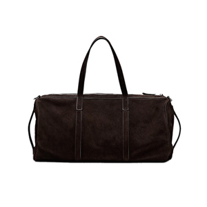 Bolsa de Viaje de Fin de Semana de Cuero Genuino, Expandible, Construcción Duradera, Fabricación OEM con Marca Privada, para Exteriores - Product Image 5