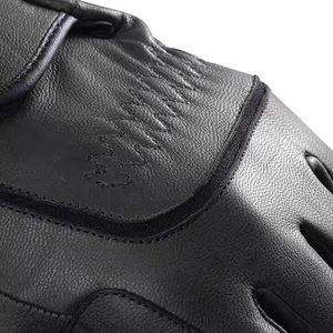 ถุงมือหนังสีดำแบบเต็มนิ้ว ถุงมือขี่ม้าฤดูหนาวแบบ unisex ปิดด้วยกระดุม กันลื่น - Product Image 5