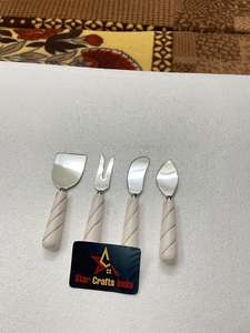 Ensemble de couverts de luxe en acier inoxydable de qualité supérieure avec manches en résine, couteaux de table, vaisselle de cuisine, design moderne, vente en gros - Product Image 5