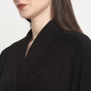 <b>Lightweight</b> Waffle Bathrobe Breathable Cotton Spa Robe Hotel <b>Dressing</b> <b>Gown</b> with Belt Bathrobe - Product Image 5