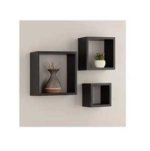 Modern Floating Wooden <b>Wall</b> Shelf 3 Tier Decorative Hanging Display Rack Minimalist <b>Book</b> Bookshelf Storage For Living Room - Product Image 2