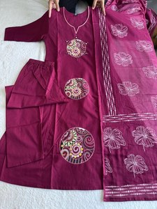 Designer Women Pure Mul Cotton With Hand Block Print Latest Designer Kurti with Pakistani-Style Salwar Kameez Ethnic Suit - Product Image 6