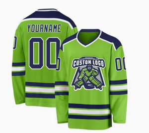 Custom <b>Ice</b> Hockey Jersey Men Long Sleeve Sublimated Print Moisture Wicking Polyester VNeck Adult Uniform - Product Image 5