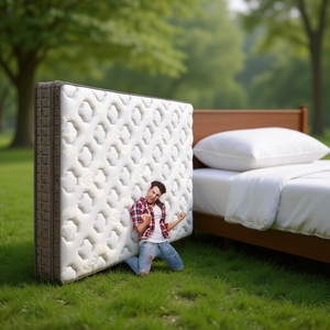 ที่นอนเสริมไมโครไฟเบอร์แบบพ็อกเก็ตสปริง ขนาด 78x60x8 นิ้ว นุ่มสบาย ซักได้ เหมาะสำหรับใช้ในบ้านและโรงแรม - Product Image 2