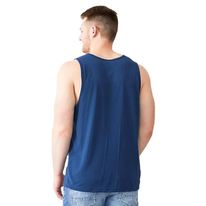 Débardeur de sport pour homme style streetwear 100% coton élasthanne respirant séchage rapide col rond sans manches - Product Image 4