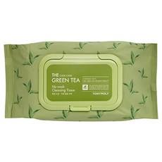 Salviette Detergenti Senza Risciacquo Tony Moly Chok Chok al Profumo di Tè Verde, 100 Fogli per Confezione - Product Image 1