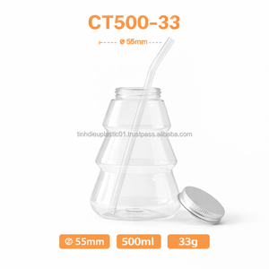 Customizable 500ml PET <b>Plastic</b> Bottle CT500-33 with 55mm Twist <b>Cap</b> Direct From Vietnam - Product Image 5