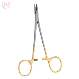 ที่จับเข็มผ่าตัด Mayo Hegar คุณภาพสูง แบบแมนนวล ด้ามจับสีทอง TC บริการ OEM - Product Image 2