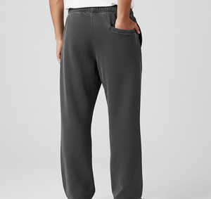 Pantalones Deportivos de Alta Calidad, Transpirables, Ecológicos, Estilo Vintage, Corte Recto, con Cordón, para Hombre, a la Moda, Holgados, de Color Sólido - Product Image 3