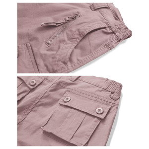 Shorts cargo en tissu premium pour femmes, vêtements d'extérieur de bonne qualité, impression de logo personnalisée pour femmes - Product Image 5