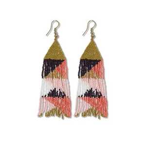 Pendientes Artesanales de Estilo Étnico Clásico con 16 Cuentas de Algodón, Ligeros, Bordados, Personalizables, con Cristales, Accesorios de Moda - Product Image 5