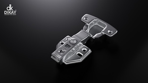 Bisagra hidráulica de hierro forjado de primera calidad, duradera, de doble acción, con clip de sujeción segura, componente metálico moderno para muebles y gabinetes. - Product Image 2