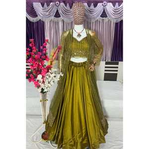 Conjunto de vestidos de cóctel bordados de diseñador para ropa de fiesta con trabajo de secuencia - Product Image 6