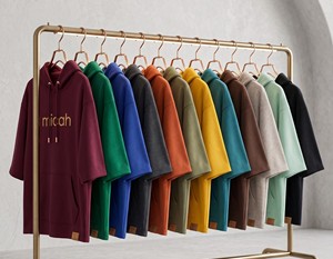 เสื้อฮู้ดดี้ทรงเข้ารูป ผ้าฝ้าย 100% พิมพ์ลายตามสั่ง สีพื้น ผ้าเฟรนช์เทอร์รี่ สวมใส่สบาย มีกระเป๋าเสื้อ เหมาะสำหรับใส่ในฤดูใบไม้ร่วง - Product Image 6