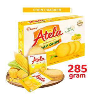 LIBRA 285G Atela galletas crujientes sabor a maíz saludable horneado dulce salado Cracker confitería de Vietnam caja de recetas bolsa de cartón - Product Image 4