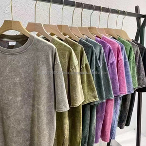 เสื้อยืดวินเทจสำหรับผู้ชายเสื้อยืดโอเวอร์ไซส์ทรงหลวมผ้าคอตตอน100% สำหรับฤดูใบไม้ผลิฤดูร้อน - Product Image 2