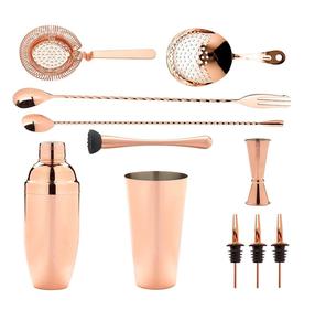 Hand-Hammered Pure Copper Cocktail Shaker Set Artisan Barware With Jigger Antique Design Eco-Friendly <b>Bar</b> <b>Tools</b> On Wholesale - Product Image 3